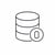 Zero Data Sources Linear Icon