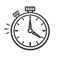 lineart timer icon
