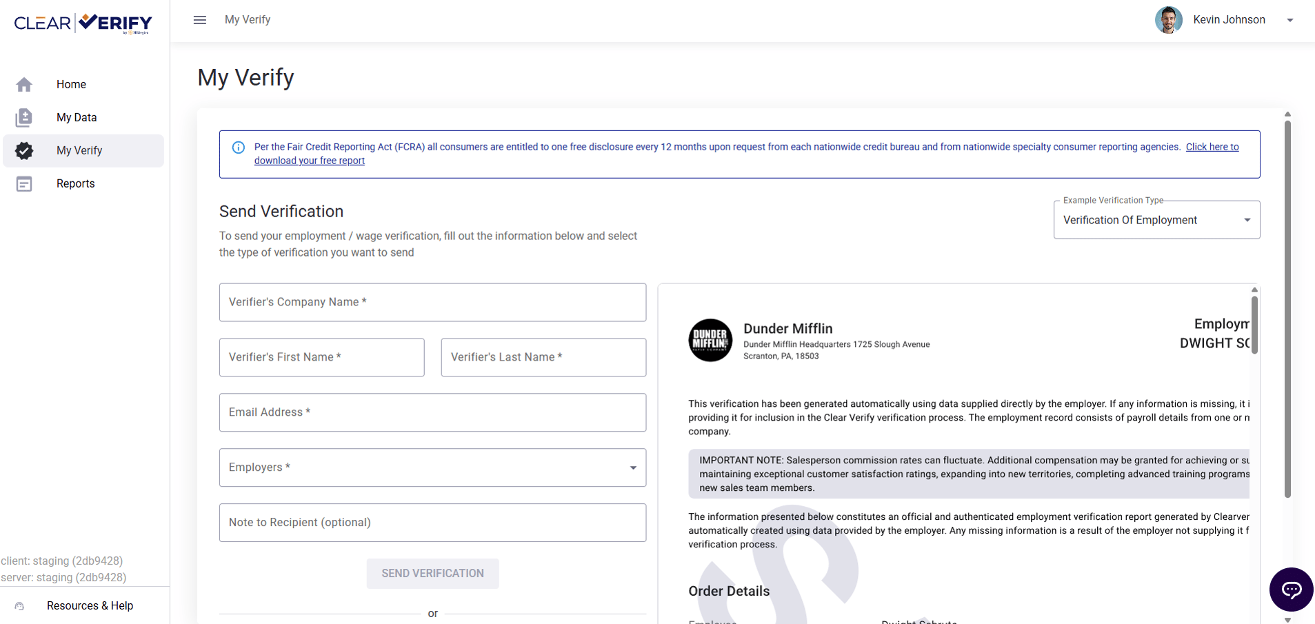 My Verify (Employee App)